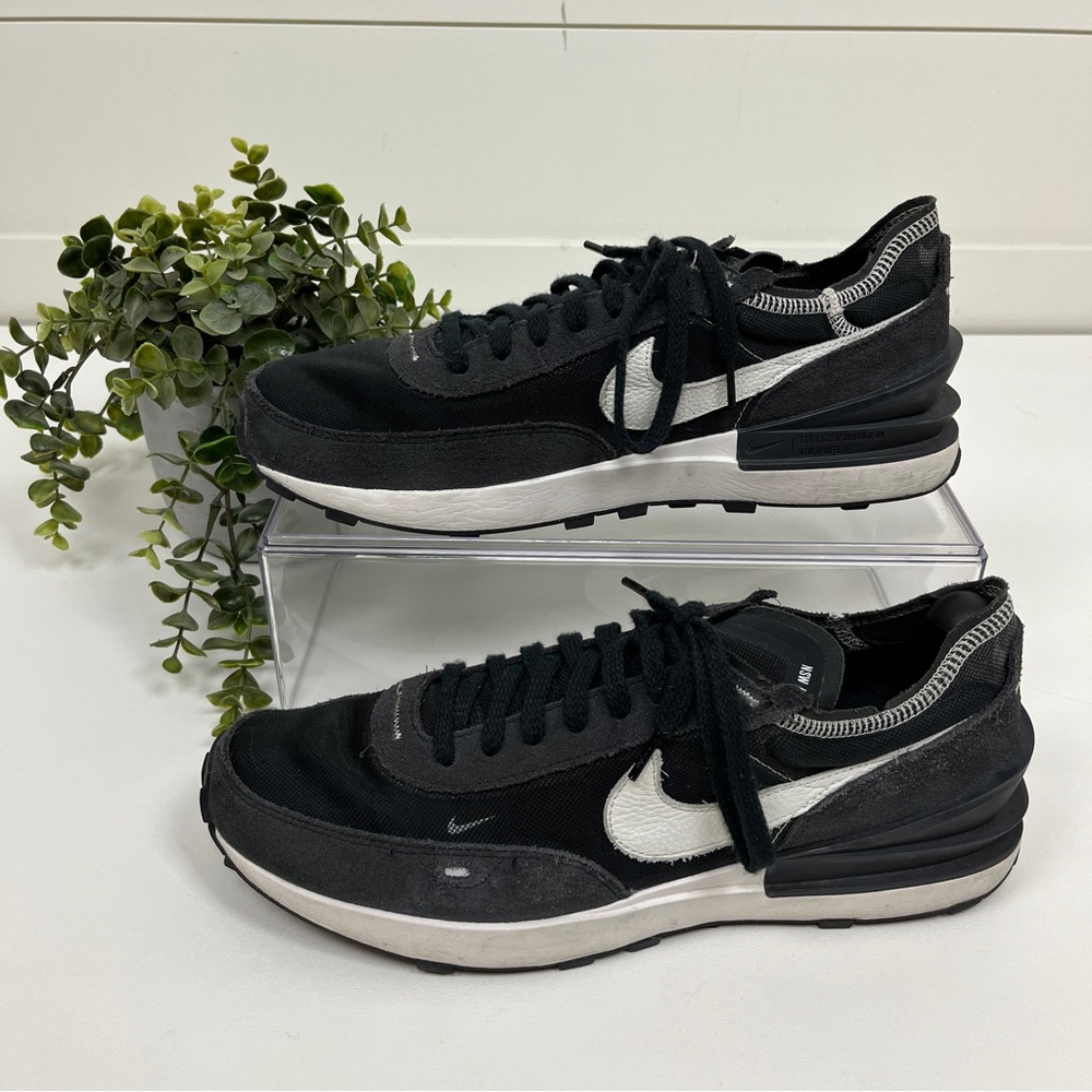 Nike Waffle 1 Black White Grey Custom Shoes